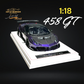 IVY MERIT 458 GT Purple LBWK LB Silhouette Resin 1:18 Scale