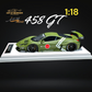 IVY MERIT 458 GT Fighter Green LBWK LB Silhouette Resin 1:18 Scale