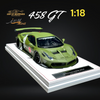 IVY MERIT 458 GT Fighter Green LBWK LB Silhouette Resin 1:18 Scale