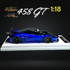 IVY MERIT 458 GT Transparent Blue LBWK LB Silhouette Resin 1:18 Scale