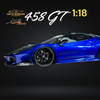 IVY MERIT 458 GT Transparent Blue LBWK LB Silhouette Resin 1:18 Scale