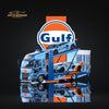 (Pre-Order) GCD Mitsubishi Fuso Fighter Double-Decker MK2 Transport Truck Gulf Livery 1:64