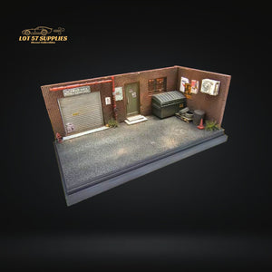 Model Art & Liberty64 Parking Simulation Car Scene With Display Case 1:64