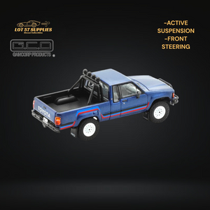 GCD Toyota Hilux SR5 Pickup Truck Blue 1:64 KS-062-398