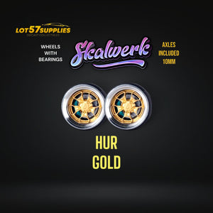 Custom Order Only - Skalwerk - HUR GOLD - 1:64 (1 SET = 4 Wheels)