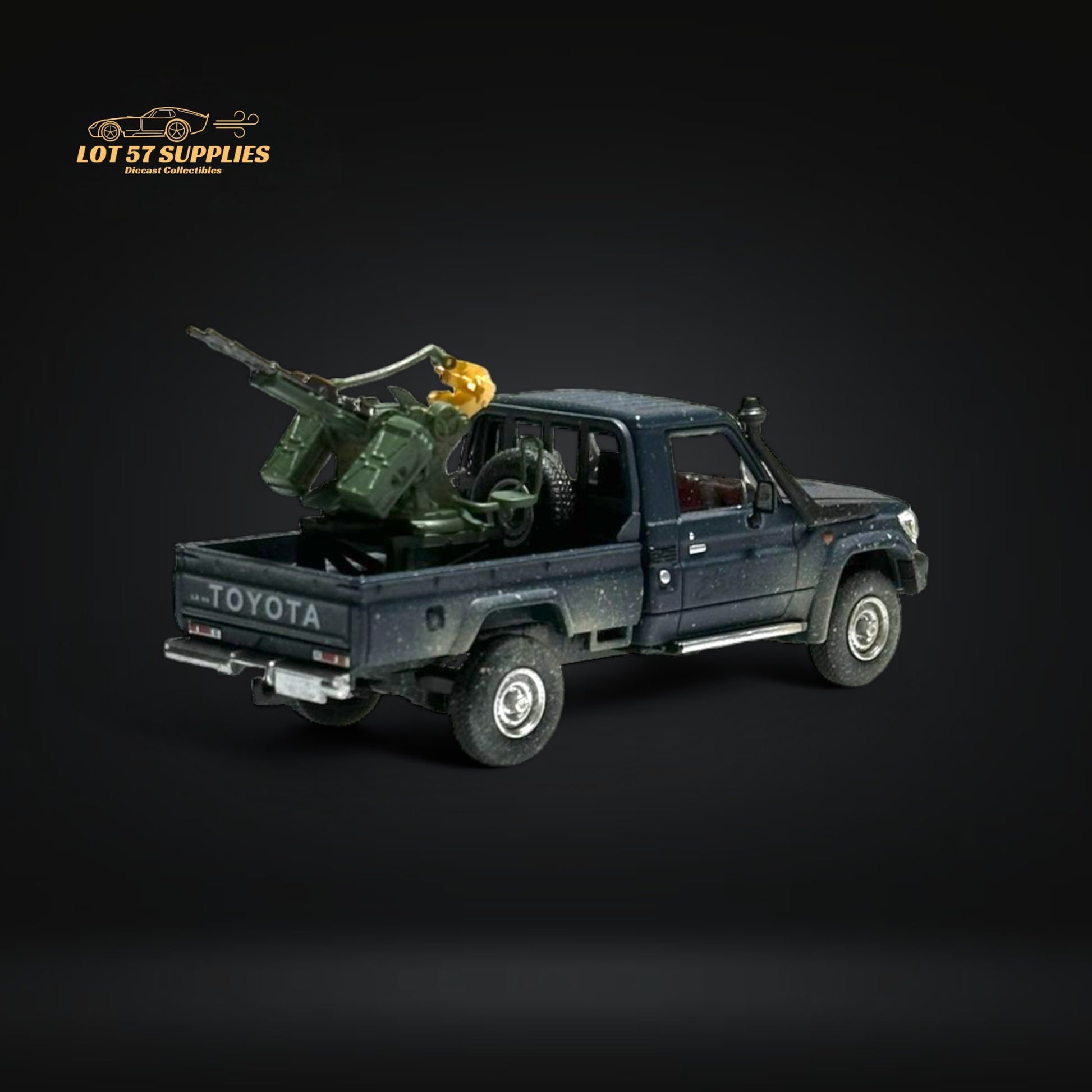 HobbyFans Toyota Land Cruiser 70 Series Blue Dirt Version With Functional Armor 1:64