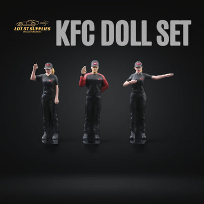 MoreArt KFC Restaurant Diorama Figures 1:64 MO223001