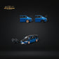 CM Model Mitsubishi Lancer Evo IX 9 Metallic Blue With Carbon Hood 1:64 CM64-EVOIX-10CR