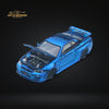 TimeTop Nissan Skyline GTR-R34 Chrome Blue Carbon Gift box Edition 1:64 TT643437