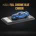 Fuji Skyline GT-R R34 Nismo Z-Tune Full Chrome Blue Carbon 1:64