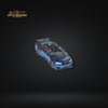 Fuji Skyline GT-R R34 Nismo Z-Tune Full Chrome Blue Carbon 1:64