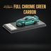 Fuji Skyline GT-R R34 Nismo Z-Tune Full Chrome Green Carbon 1:64