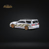 Zoom Nissan Stagea R34 Wagon Blitz White Livery 1:64