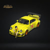 Mini Station Porsche 964 RWB in Dragon Ball Yellow Livery Figure Version 1:64