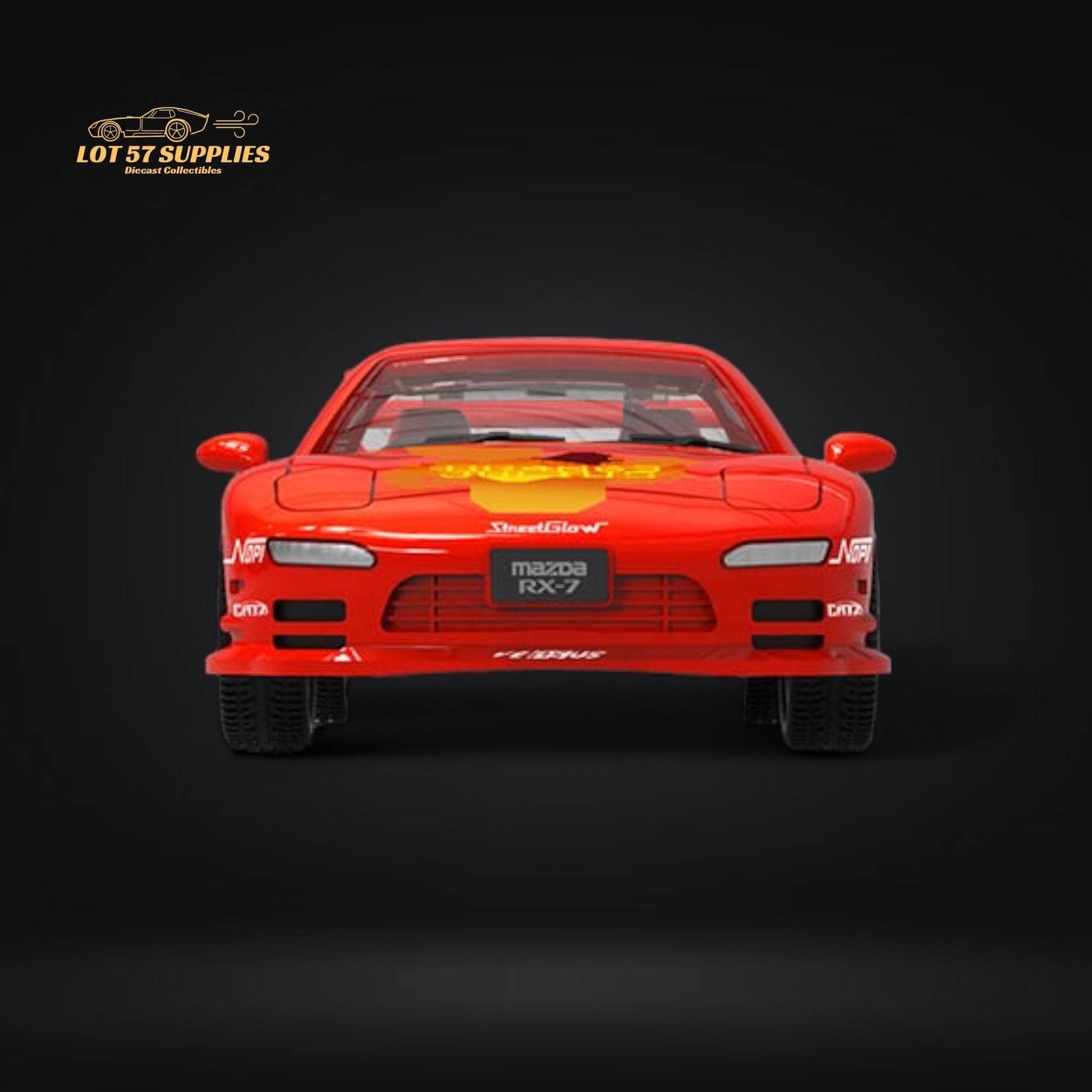 Mini Station Mazda RX-7 Red FNF Figure Version 1:64