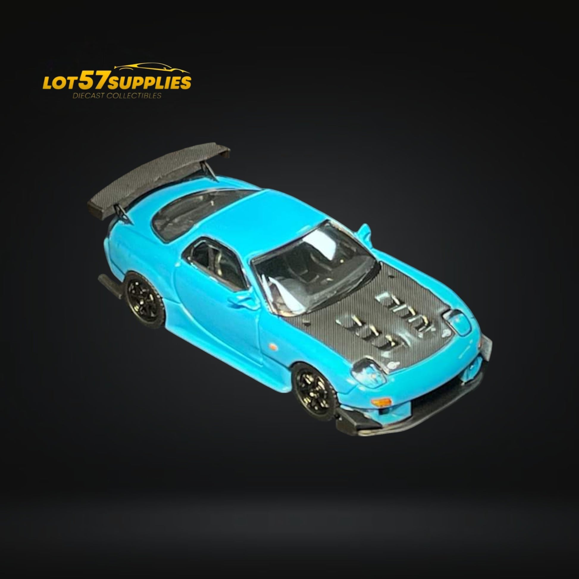 123 Hobby Mazda FD3S RX-7 in Baby Blue 1:64