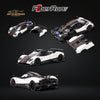 Fiberrun Pagani Zonda Cinque in White & Carbon Fiber Accents 1:64 FB64001001