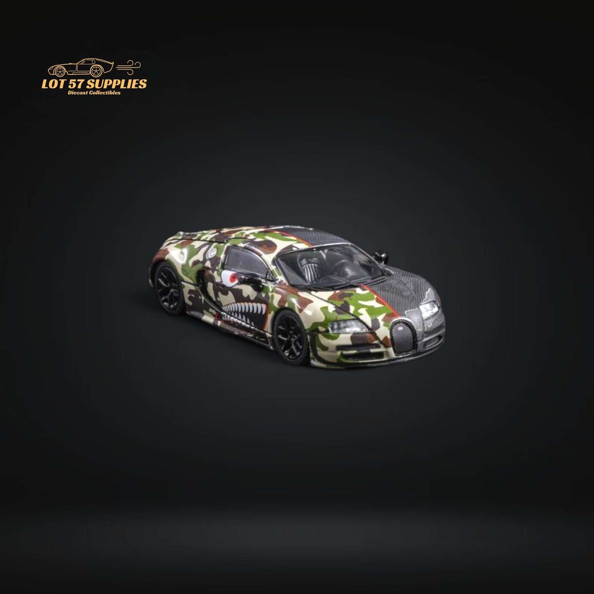 Mortal Veyron in Semi-Camouflage Livery Diecast 1:64