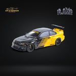 FLAME BMW M3 E46 Widebody Pandem in Black & Yellow Resin 1:64