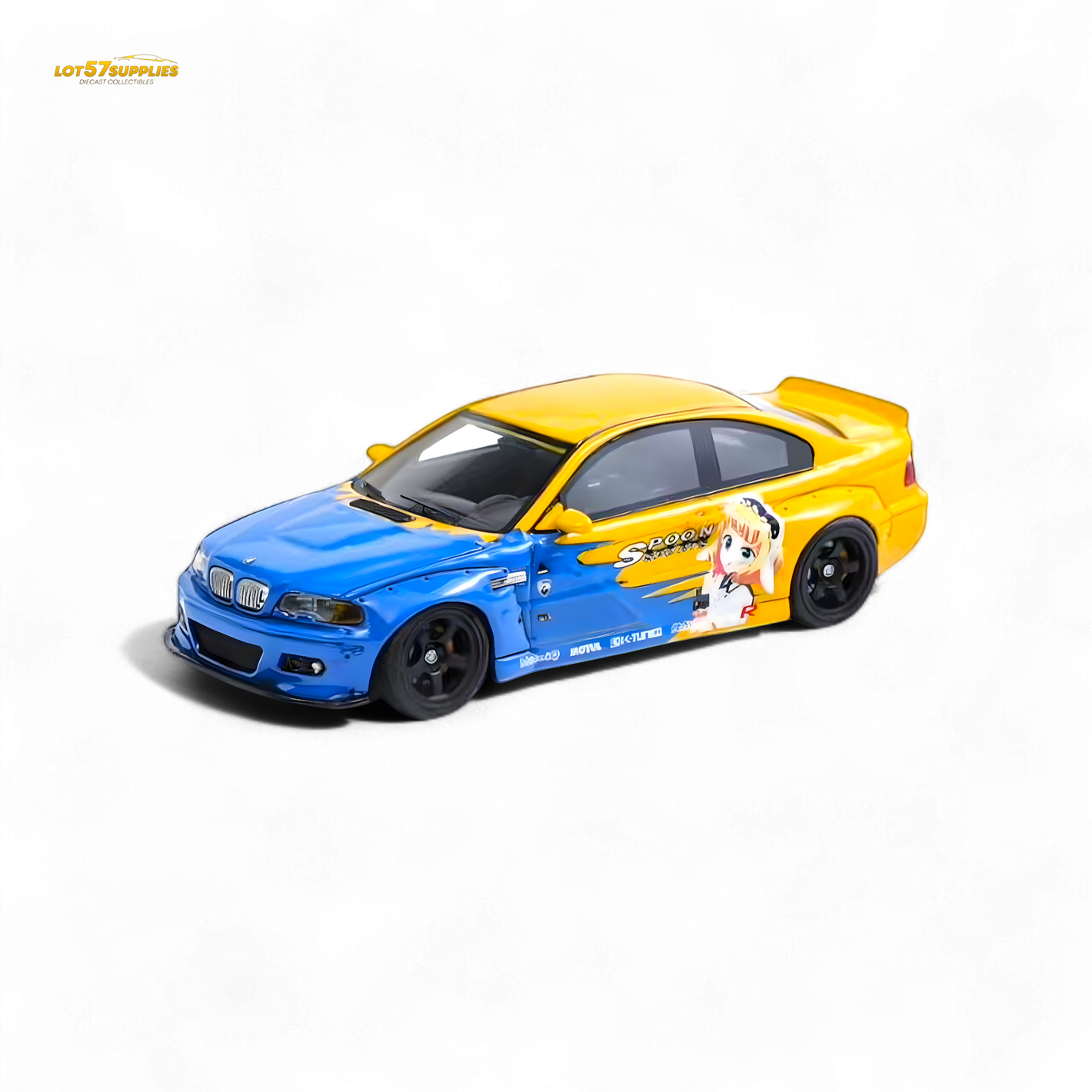 FLAME BMW M3 E46 Widebody Pandem in Spoon Sports Resin 1:64