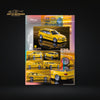 Mortal BMW E36 Touring Wagon in Yellow Lowered Diecast 1:64