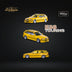 Mortal BMW E36 Touring Wagon in Yellow Lowered Diecast 1:64