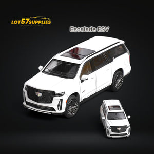 Shadow Pro Cadillac Escalade ESV in Pearl White 1:64 KS-057-468