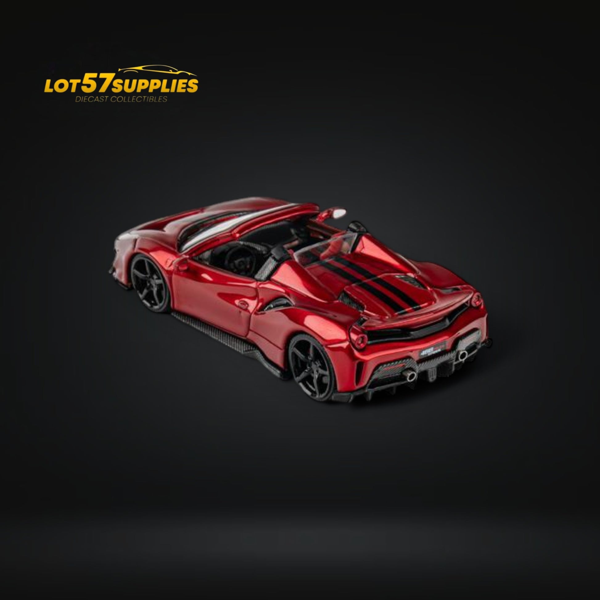 TPC Novitec 488 Roadster Wine Red Black Wheels 1:64