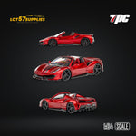 TPC Novitec 488 Roadster Wine Red Black Wheels 1:64