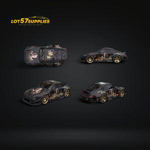 DCM Porsche 993 RWB Black Myth Wukong Livery 1:64