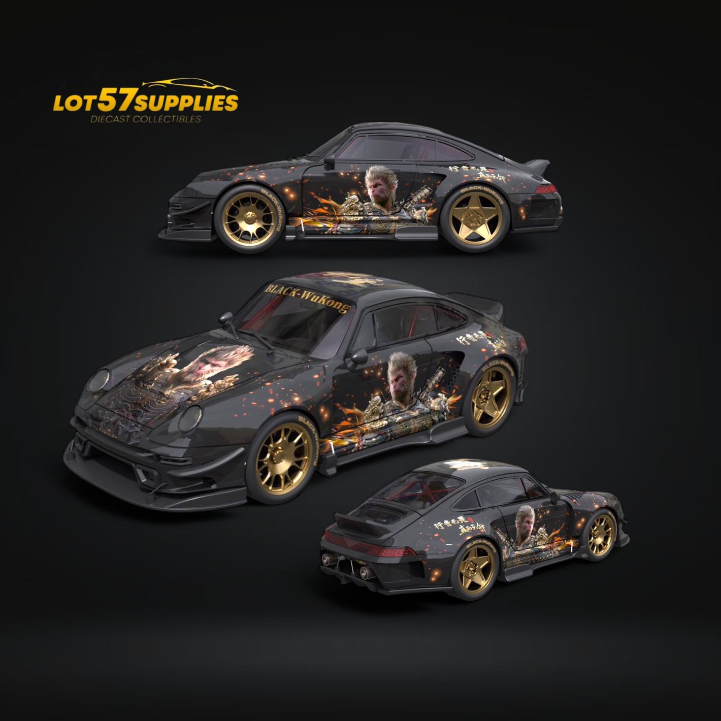 DCM Porsche 993 RWB 1:64 Diecast Model