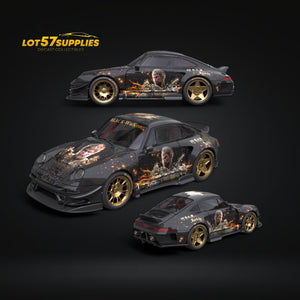 DCM Porsche 993 RWB Black Myth Wukong Livery 1:64