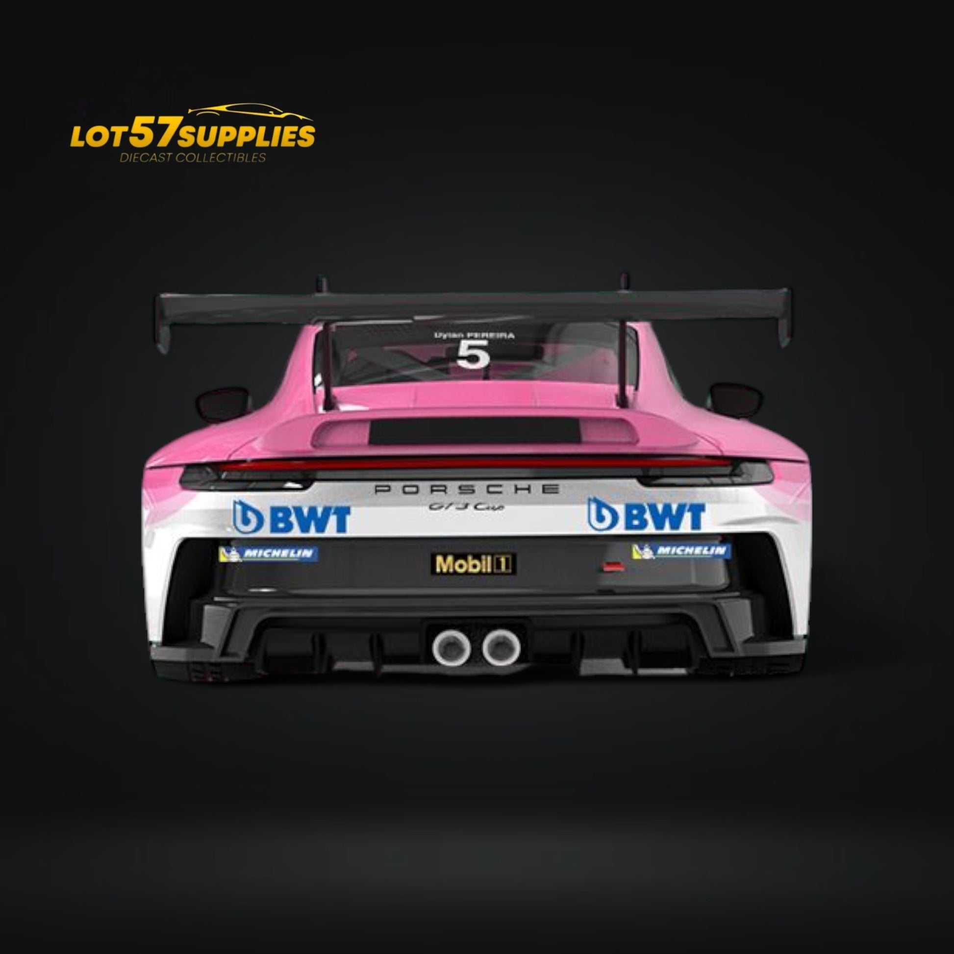 ModernArt Porsche 911 GT3 Cup-Yonda BWT Pink livery w/ figure 1:64