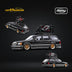 Mortal Benz S124 Black / Silver BBS Wheels Lowered w/ Accessories 1:64