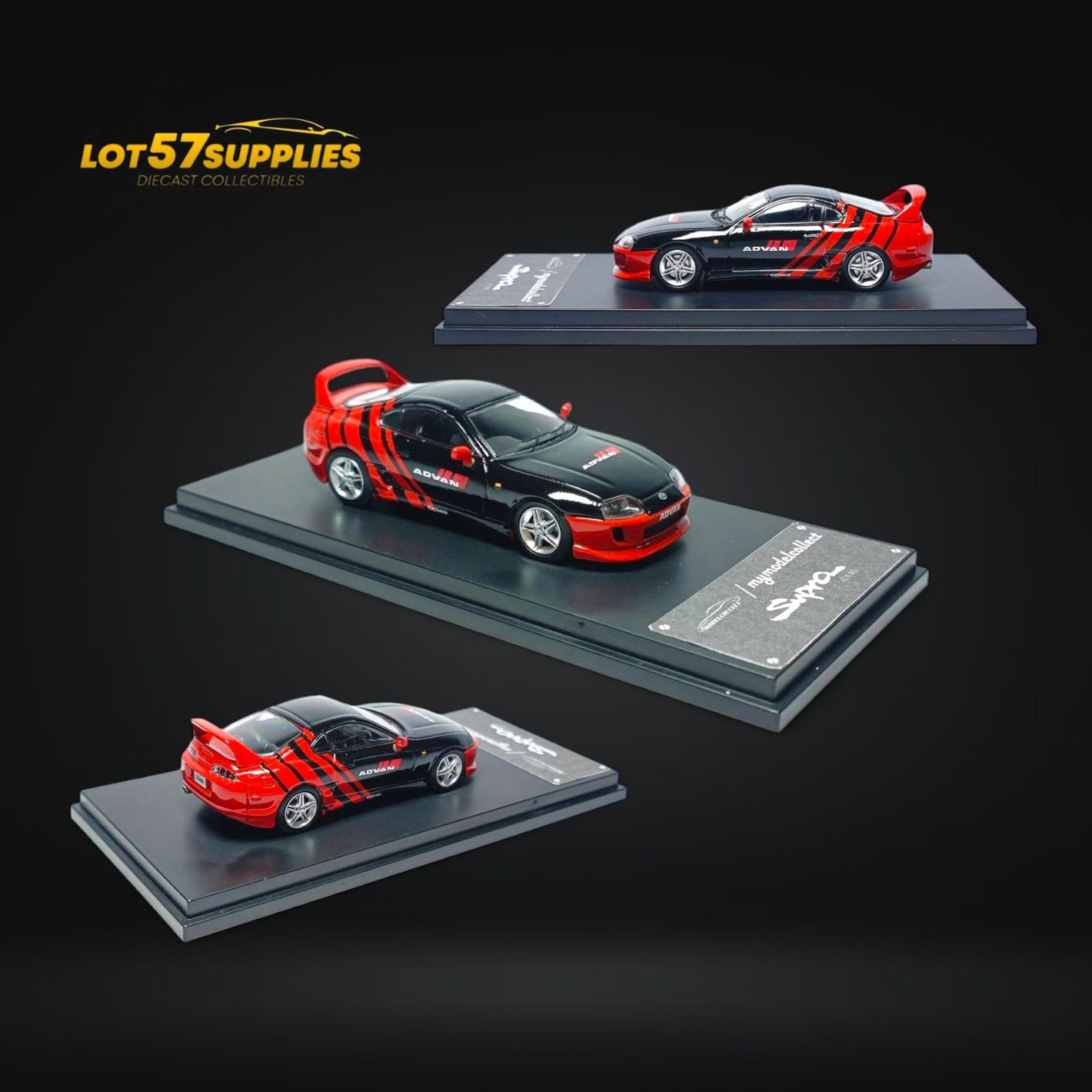 MC Toyota Supra JAZ80 Advan Livery 1:64 Diecast Model