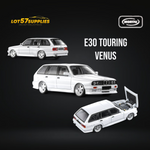 Mortal BMW E30 Touring Wagon in Venus White w/ Openable Hood 1:64