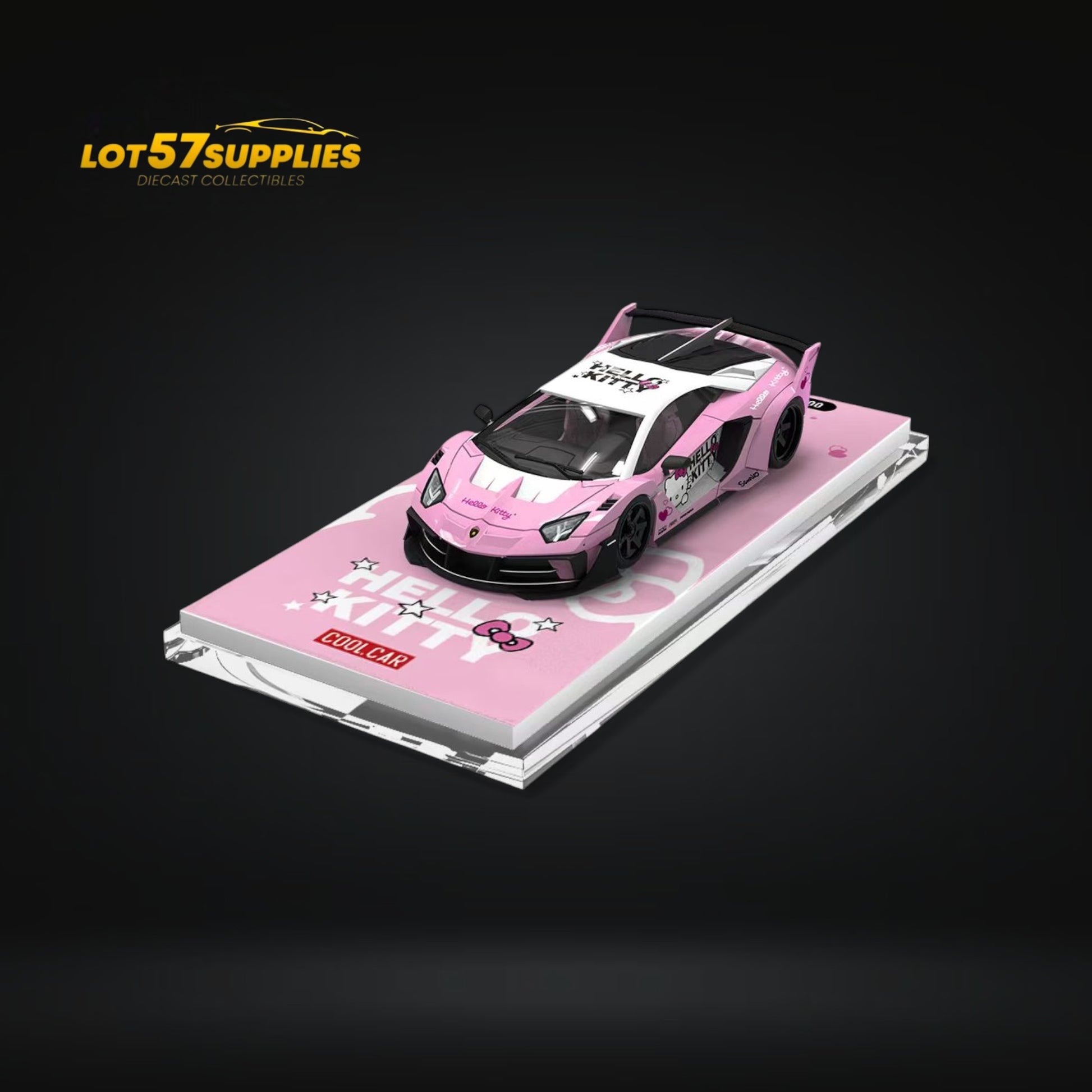 Cool Car Lamborghini GT EVO Light Pink Ordinary 1:64