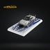 TimeMicro Skyline GT-R R35 FNF Silver Blue Ordinary 1:64