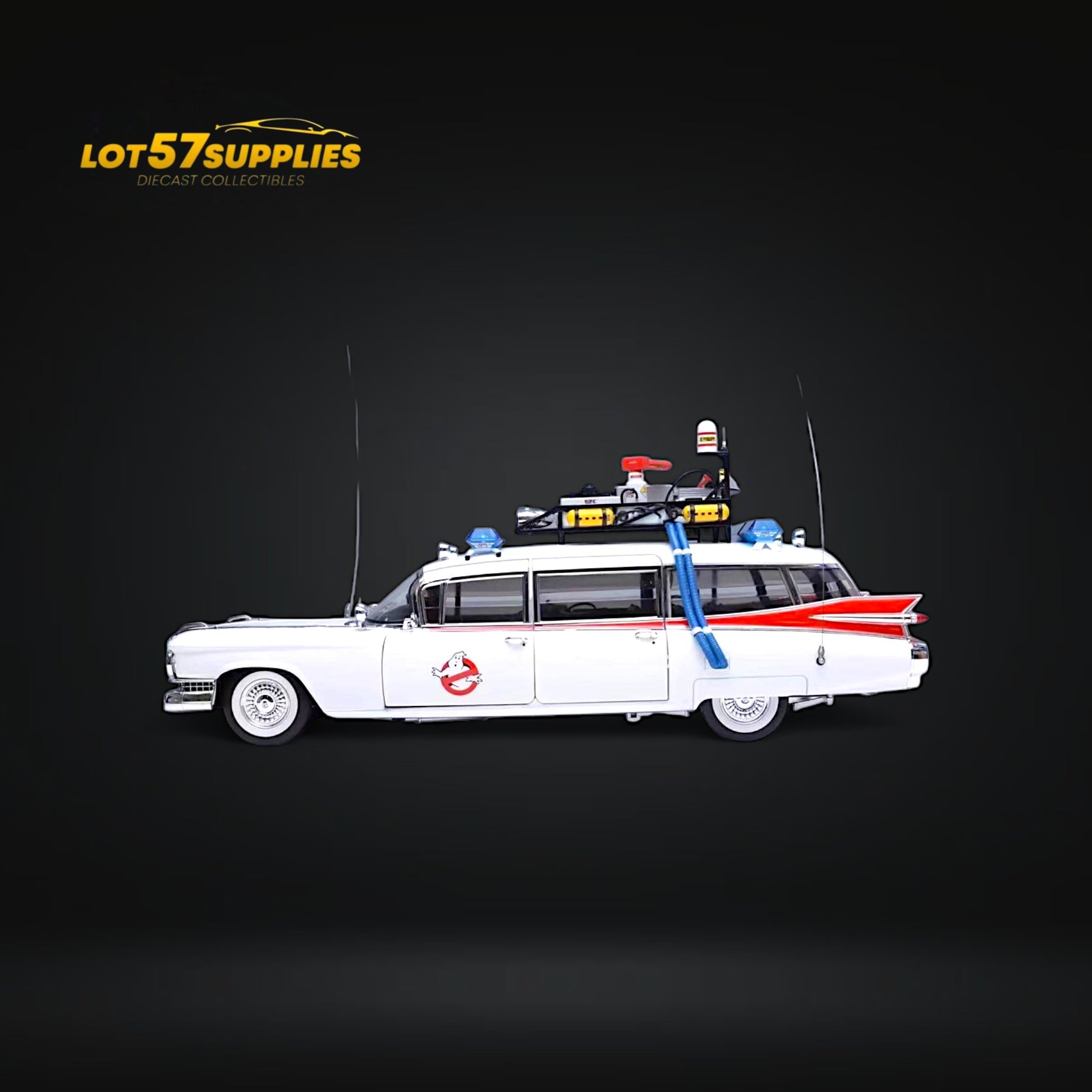 YS Movie version 1959 Cadillac Ecto-1 GHOSTBUSTERS w/ Accessories 1:64