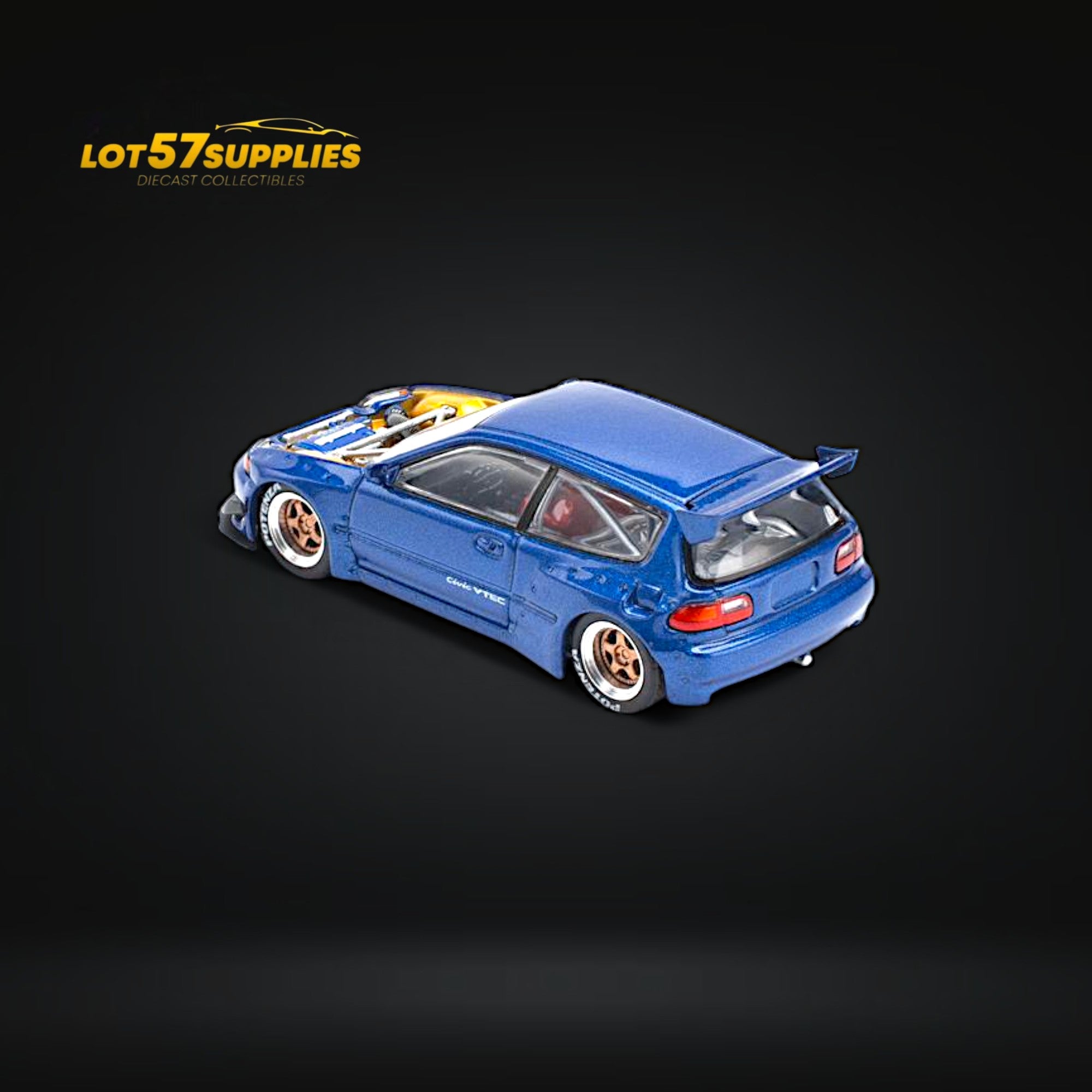 Pre-Order) Pop Race Pandem Civic EG6 Metallic Blue w