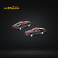 Pop Race Shelby Mustang GT500 Dark Chrome Black w/ Openable hood 1:64