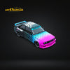 DCM BMW M3 E30 in Electric Light Pink Black Gradient 1:64