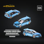 Pop Race Pandem Civic EG6 Blue Chrome 1:64