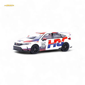 Pop Race Honda Civic FL5 Type-R TCR HRC Livery 1:64 Diecast Model