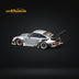 Street Weapon Porsche RWB 993 Raw Varnish Color High Wing 1:64