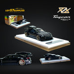 Error404 X Zephyr Designz Taycan in Black with Roof Box 1:64