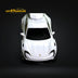 Error404 X Zephyr Designz Taycan in White with Roof Box 1:64