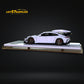 Error404 X Zephyr Designz Taycan in White with Roof Box 1:64