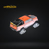 GCD Toyota TACOMA SNOW VERSION in Orange Red - Snow Effect & 3PMSF Tires 1:64