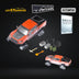 GCD Toyota TACOMA SNOW VERSION in Orange Red - Snow Effect & 3PMSF Tires 1:64